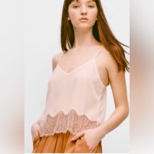 Aritzia Wilfred Silk Lace Cami